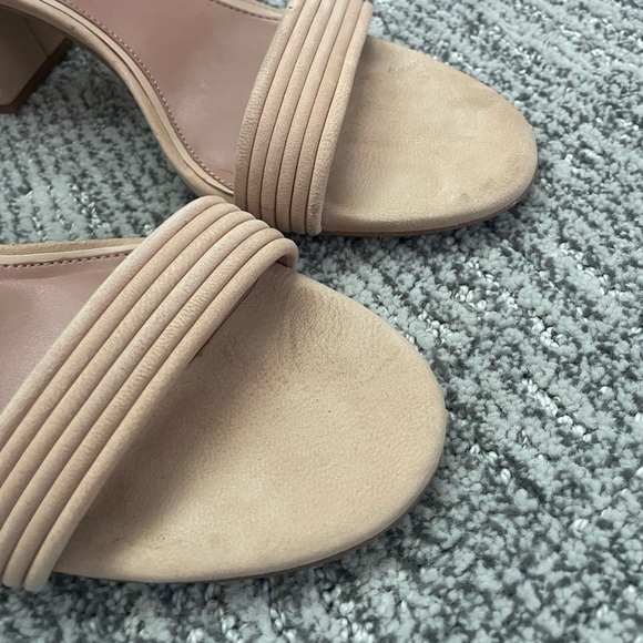 Gianni Bini Nude Suede Heels - Picture 3 of 6